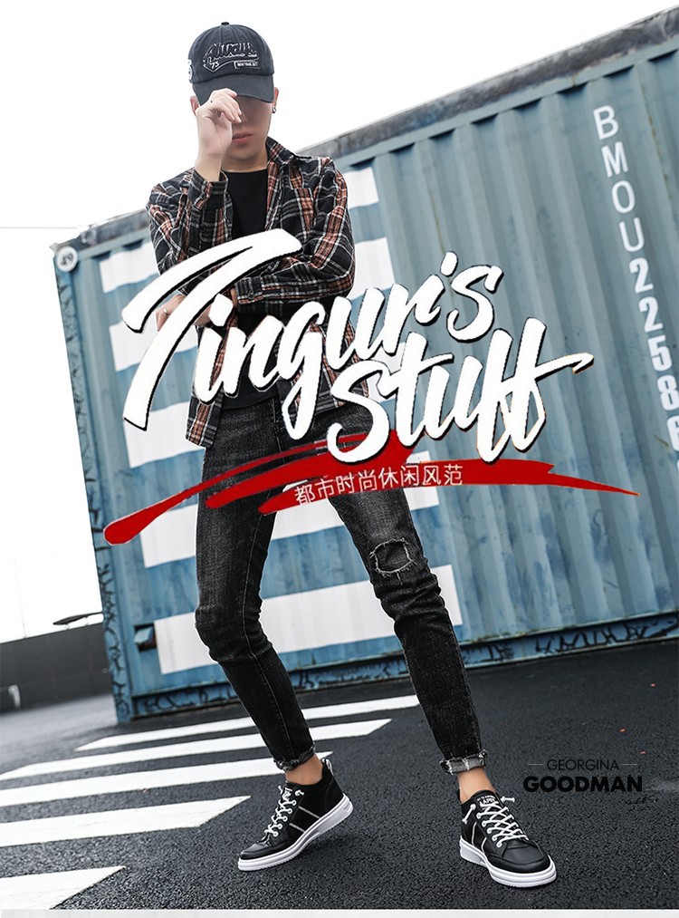 georgina goodman 休闲鞋男新款刺绣鞋子男一脚蹬男乐福鞋透气百搭