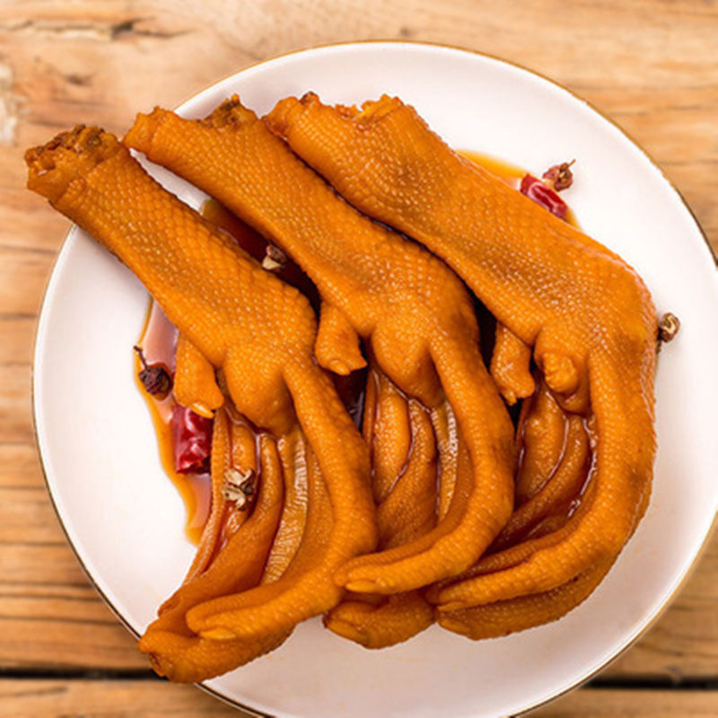 就尚你龙岩土楼泡鸭爪鸭脚办公休闲辣鸭掌追剧零食32克鸭爪清香味32克