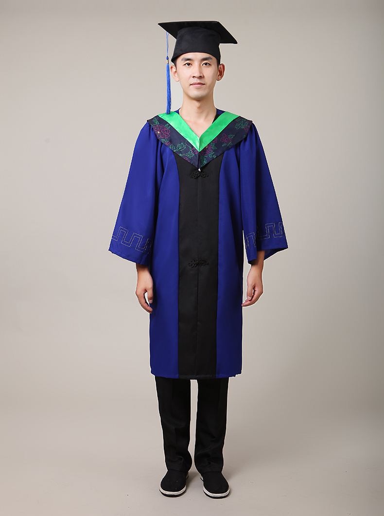 硕士服学位服 男女毕业礼服 文科垂布学士帽 硕士服毕业20222022 银色