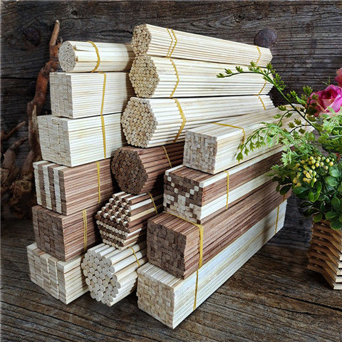 【现在下单年后发货】建筑模型diy手工方竹签小房制作材料竹棍竹木条