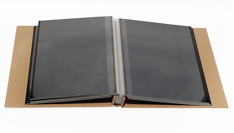 牛皮纸面手工diy相册 粘贴式覆膜相簿影集25页50面 牛皮纸封面白内页