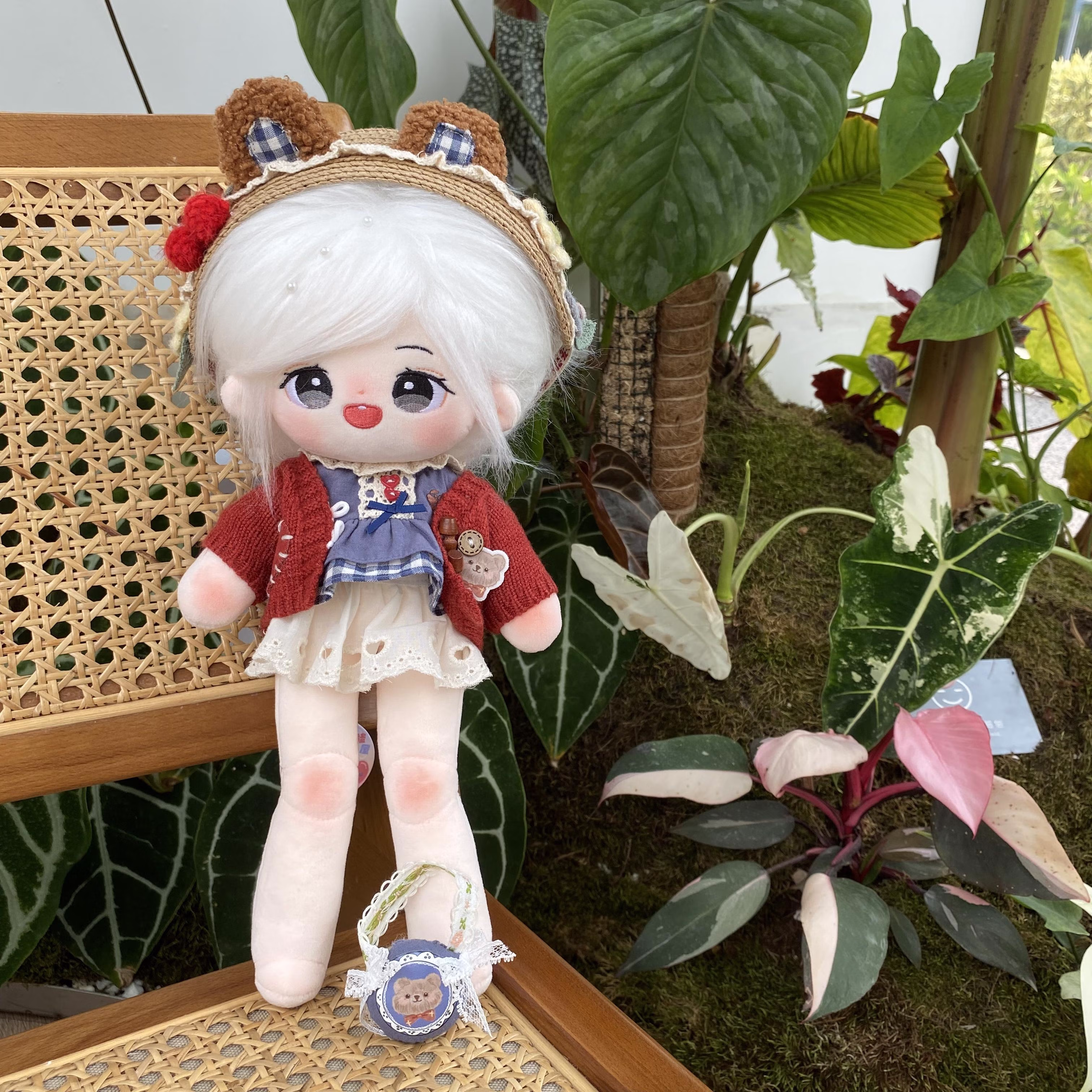 棉花娃娃裸娃便宜20cm无属性棉花娃娃裸娃人形公仔毛绒玩具玩偶手工