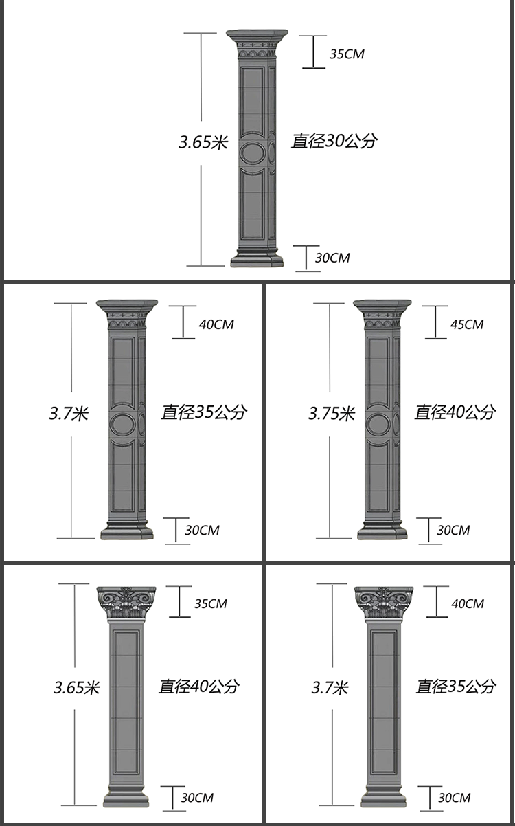 庭院大门立柱尺寸图片