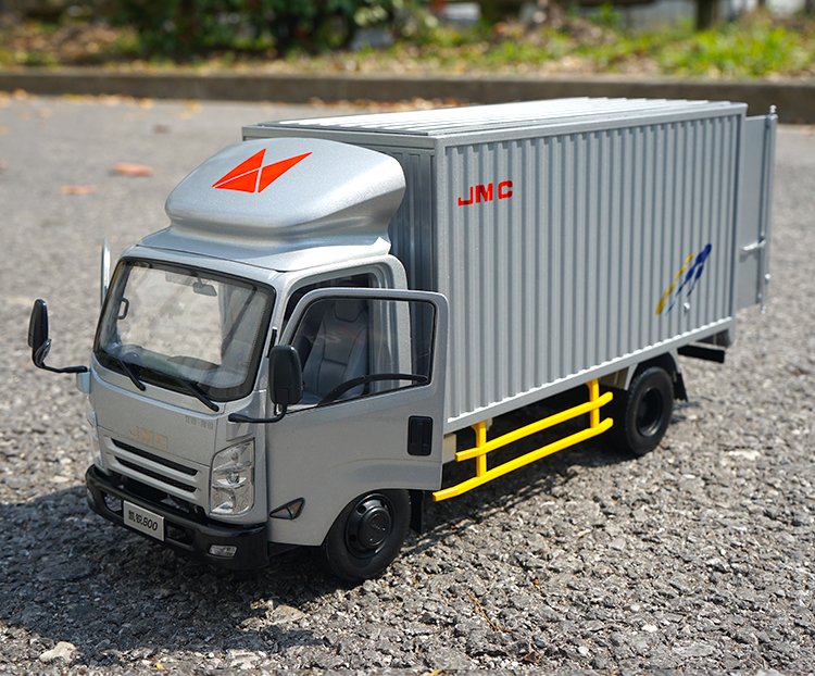 江铃汽车模型原厂118江铃jmc凯锐n800厢式货车轻卡汽车模型卡车车模