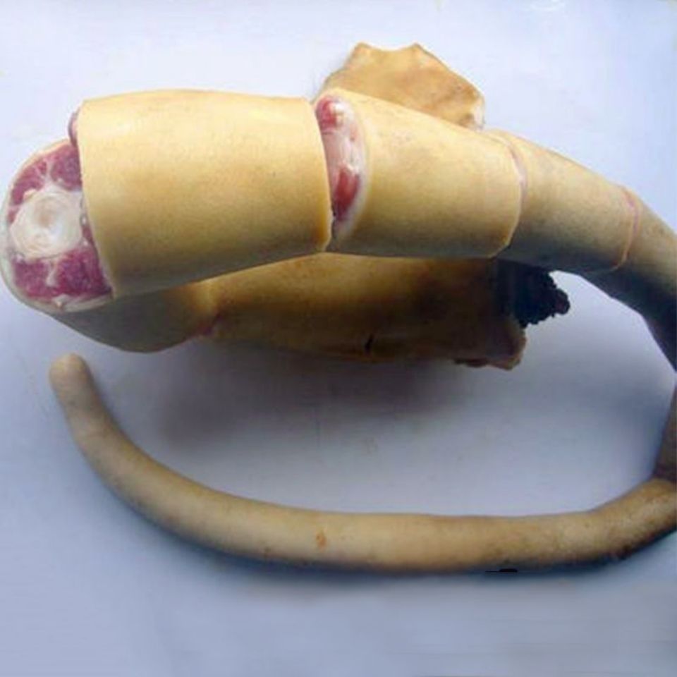 头号食客农家牛尾黄牛牛尾新鲜牛尾骨整根分切500g正宗牛尾煲汤带皮整