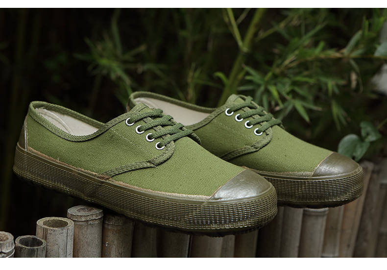 春秋解放鞋男训练鞋黄胶鞋工地劳动工作鞋劳保鞋帆布农田鞋黄球鞋防滑