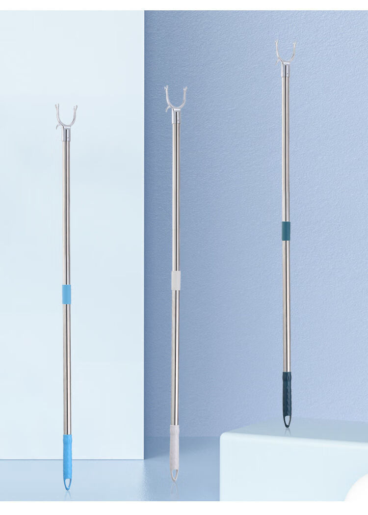 撑衣杆家用晾衣杆不锈钢拼接杆加长晒衣挂衣挑衣杆取衣服叉杆衣叉米