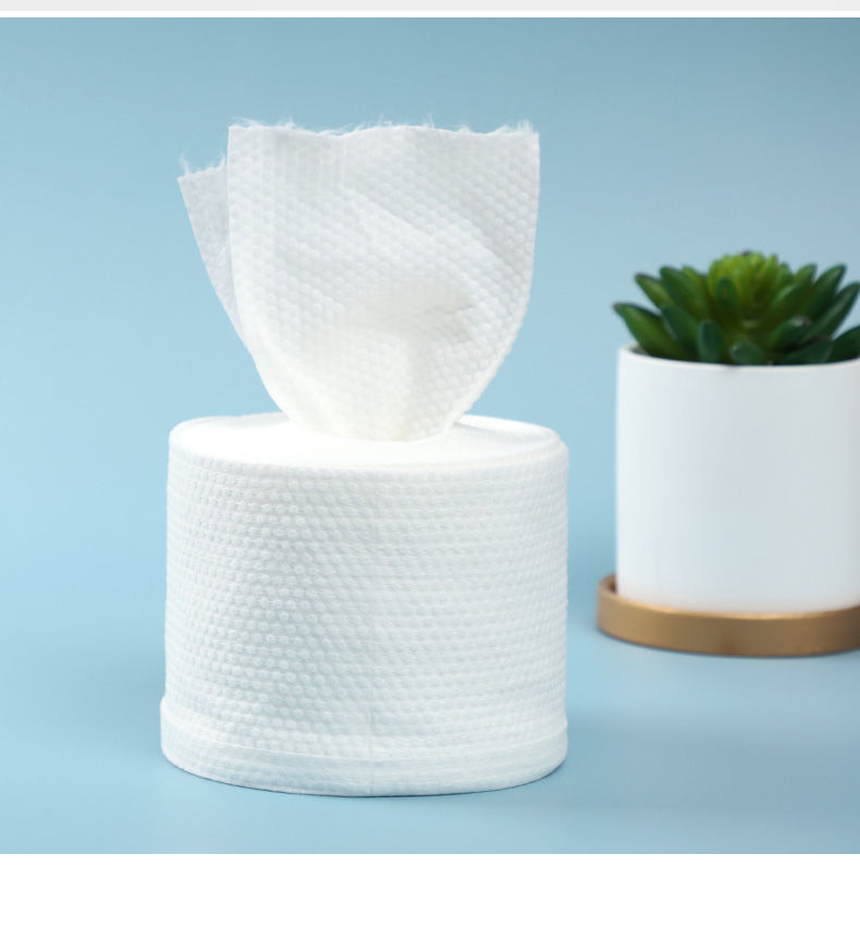现发加厚纯棉洗脸巾一次性洁面巾纸卷筒抽取式棉柔巾擦脸巾卸妆化妆棉