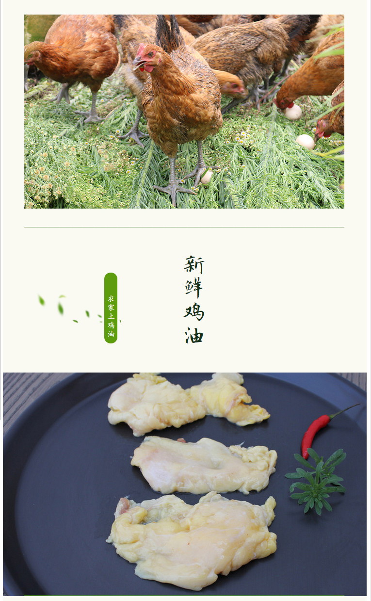 鸡板油老母鸡油4斤装熬鸡汤商用冷冻鸡油酥油新鲜食材熬制香味足