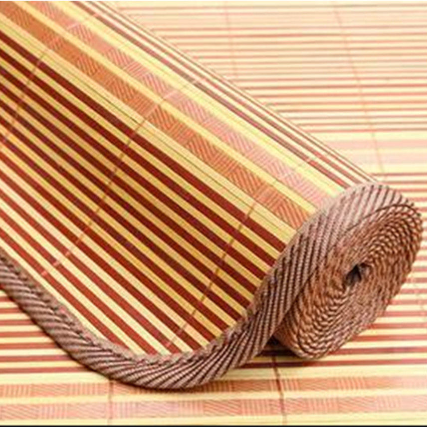 凉席竹席双面可折叠学生席子夏季宿舍单人碳化竹凉席双人床竹席子金砖