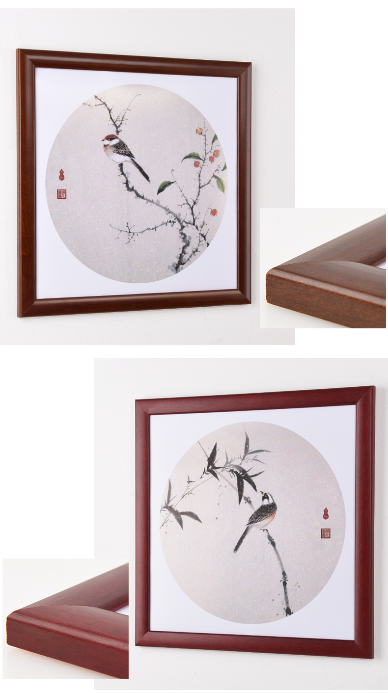 2022新款国画框国画装裱画框实木宣纸卡纸相框挂墙简约书法字画裱画框