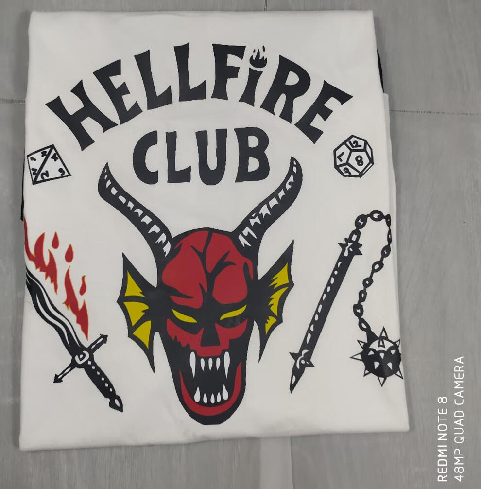 怪奇物语t恤 怪奇物语t恤 260g重磅hellfire club短袖达斯汀mike同款