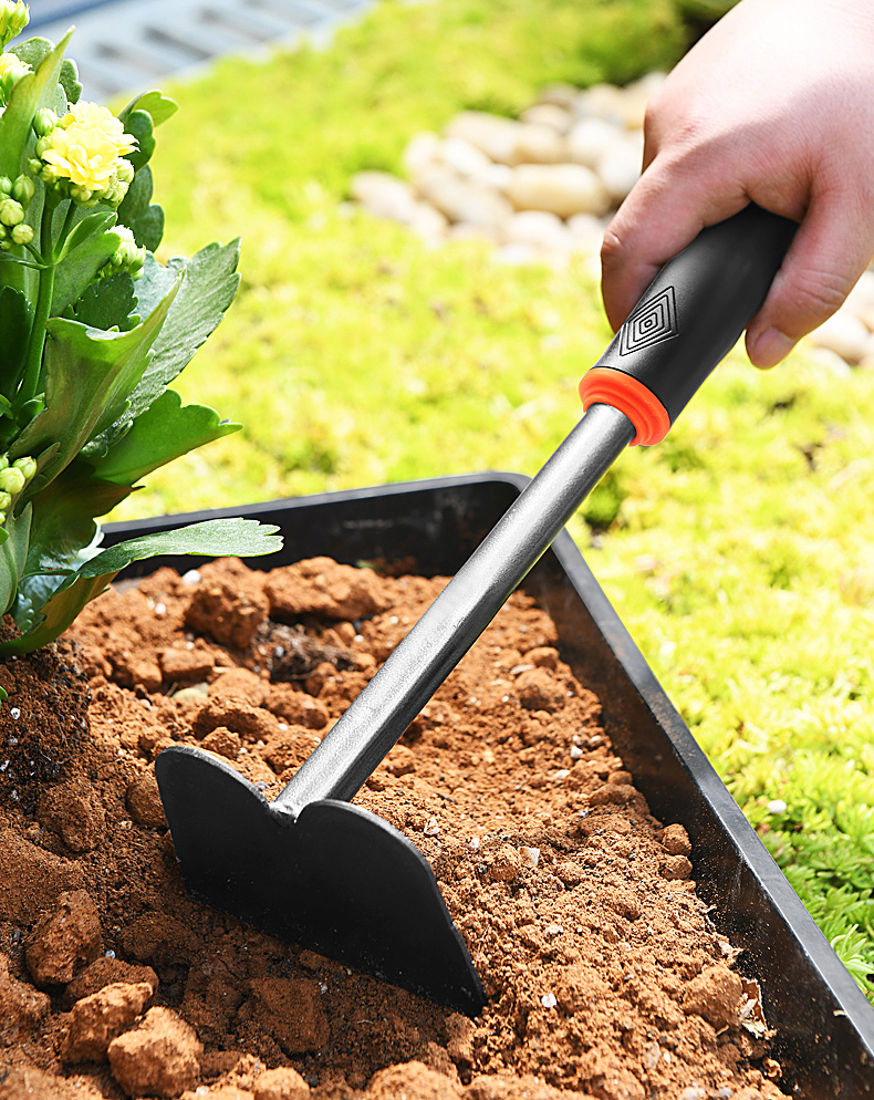 农民干活工具种地农具大全割草 手工 除草手工锻打锄头 加厚 [款]大号