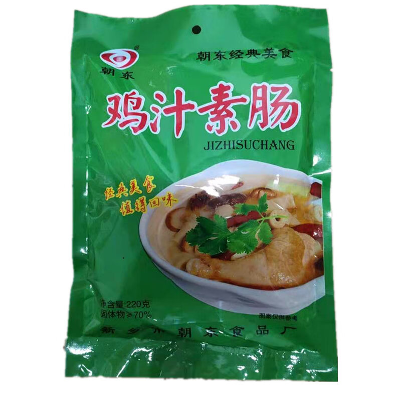 朝东鸡汁素肠袋装整箱豆制品素肉素肠罐头河南特产香辣小吃零食4瓶