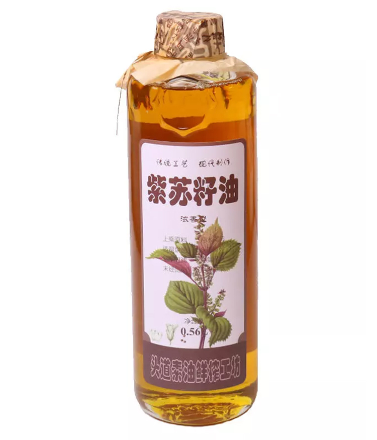 工厂发货头道冷榨紫苏籽油浓香型360ml