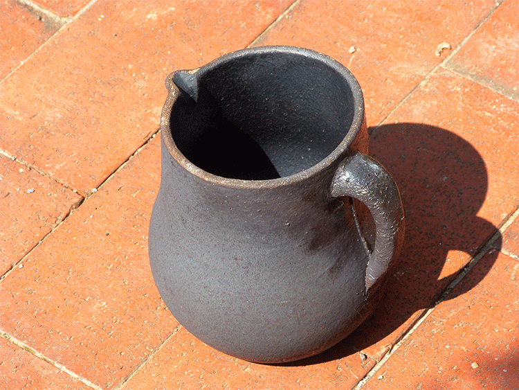 老式药罐炖药罐明罐子煮茶瓦罐家用中药熬药罐煎药黑砂锅黑色小号