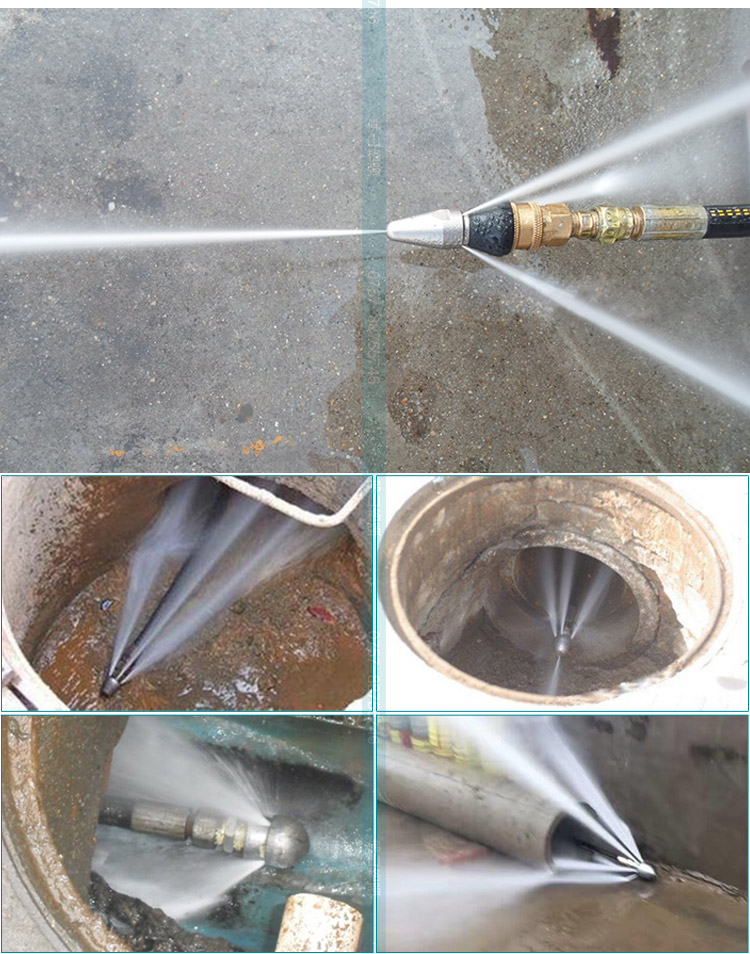 喷嘴直销水老鼠高压疏通旋转喷嘴渠道疏通喷头管道清洗喷头定制黄色2