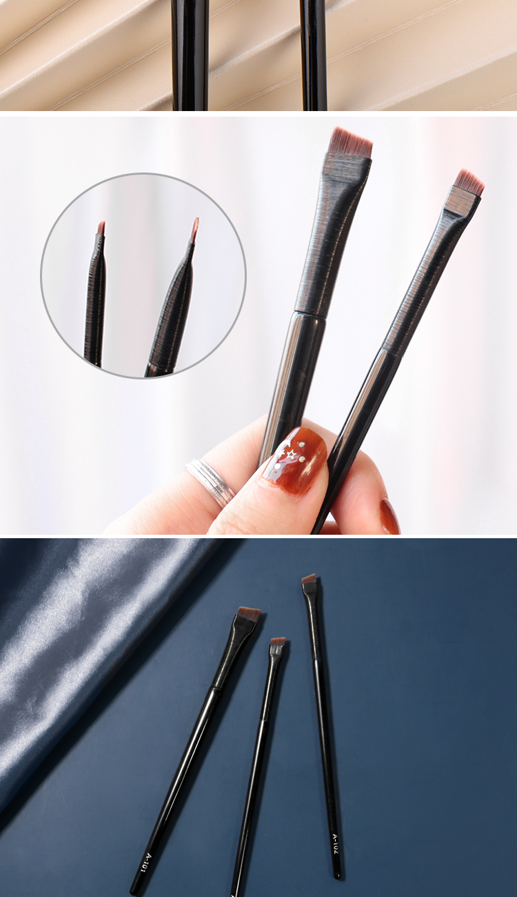 acare眼线刷扁平头精细刀锋刷薄细斜角眼线笔勾勒a101眉刷子a102化妆