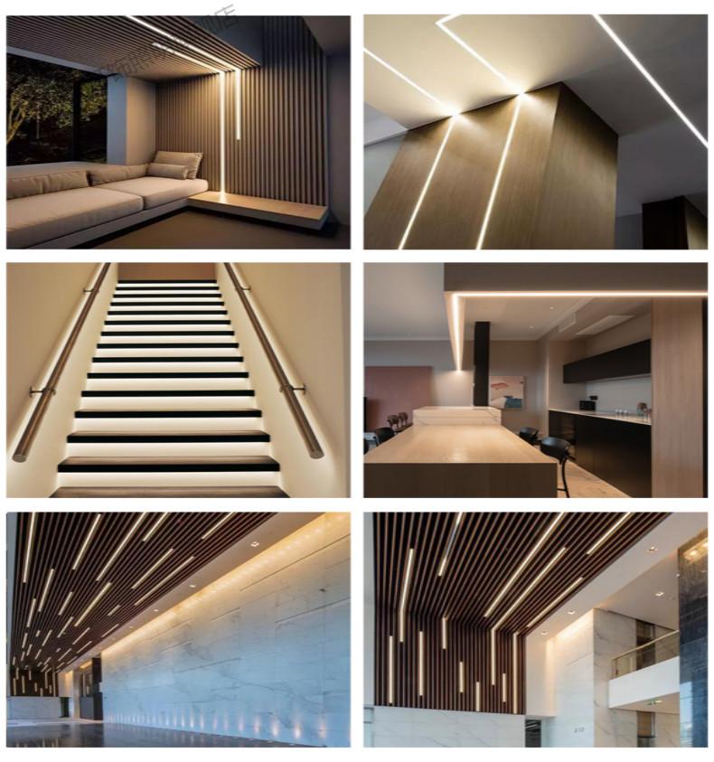 式线条灯长条明装暗藏亚克力灯带吊顶u型铝槽灯16mm16mm方形其它其它