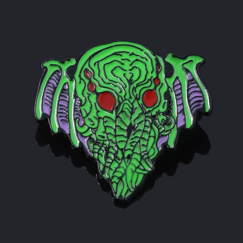 欧美cthulhumythos克苏鲁神话胸针死亡恶魔胸针万圣节礼品x307