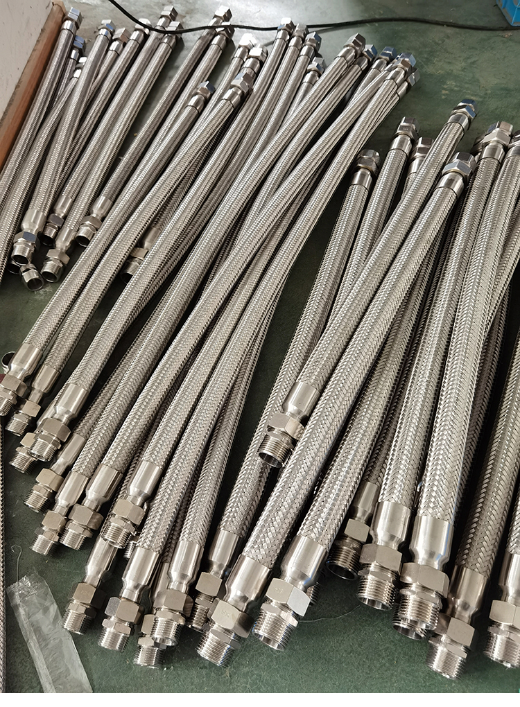 柒悦栖304不锈钢防爆挠性连接管防腐穿线金属软管 隔爆型编织网套绕行
