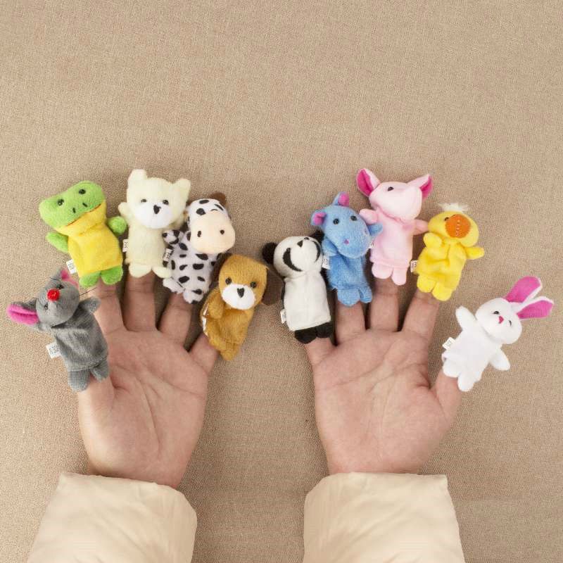 新年礼物手偶儿童毛绒宝宝安抚手指玩偶玩具手偶娃娃动物宝宝手套指偶