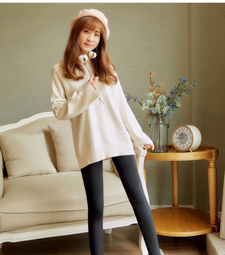 秋冬丝袜加厚连袜裤连脚女装冬天胖丝袜冬款裸感中老年人妈妈打底裤加