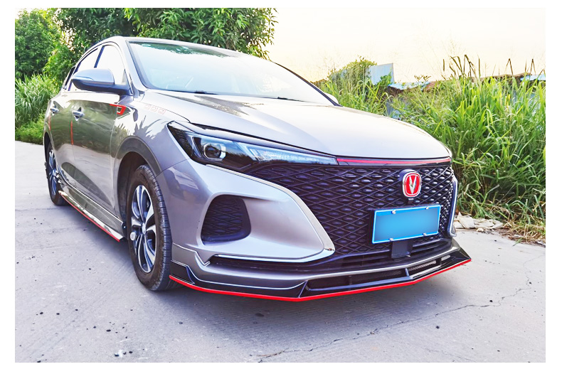 长安逸动plus尾翼20款plus外观配饰改装套件前唇侧裙后唇灯眉百叶窗亮