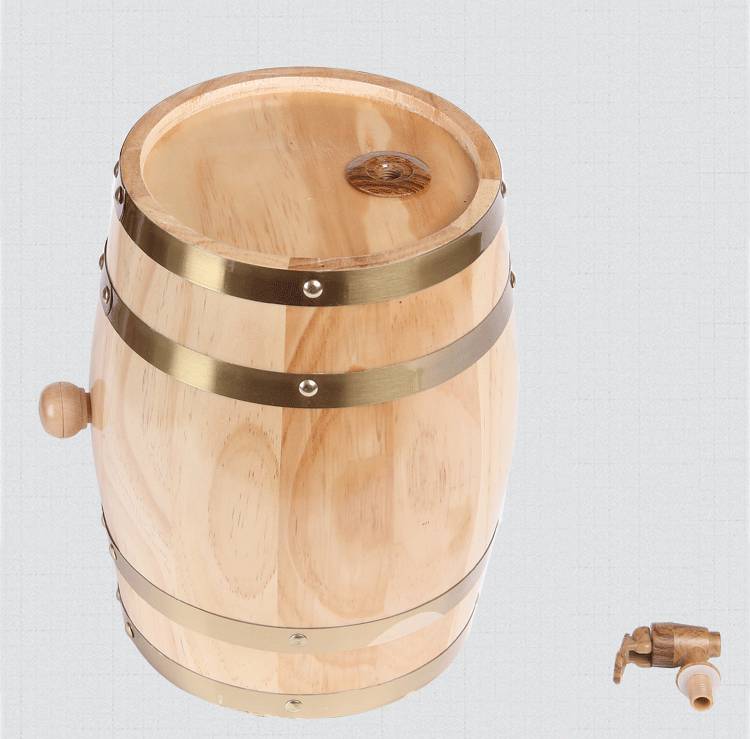 法国橡木桶空桶木桶橡木葡萄酒1点5l至225l白酒红酒桶家用装饰酒桶