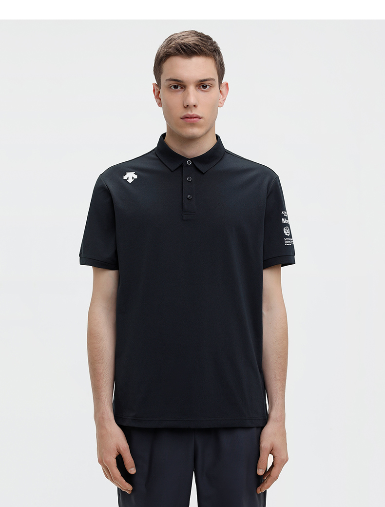 descente迪桑特training男子短袖polo衫藏青色nv3xl