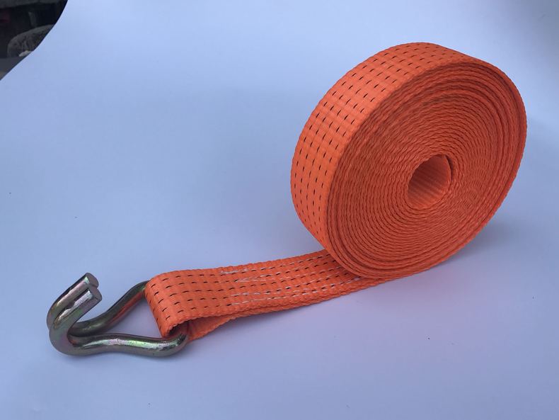 涤纶五吨货车专用捆绑带绷带加钩收紧带刹车带安全加厚紧绳带5cm橙色