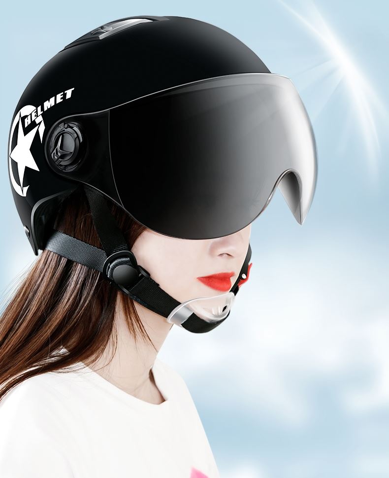 小米mi生态同款头盔防雨水耳可爱大人折叠三级潮可调节头围电动车女