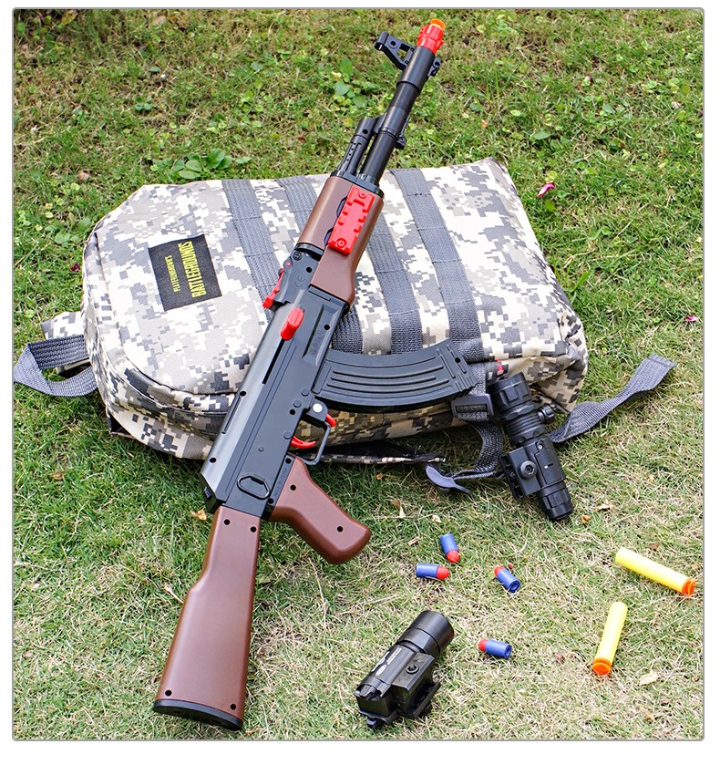 儿童玩具枪 ak47吸盘软弹沙鹰软弹枪大菠萝m249吃鸡玩具抢男孩生日