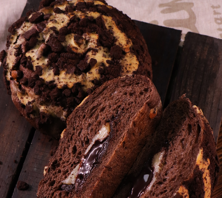 清晨里雷神软欧包巧克力麻薯脏脏面包粗粮早餐饱腹巧克力200g