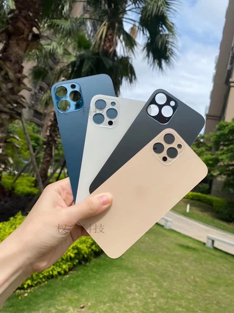 出极苹果12玻璃后盖维修iphone12//max玻璃后壳配件 苹果12蓝色 单