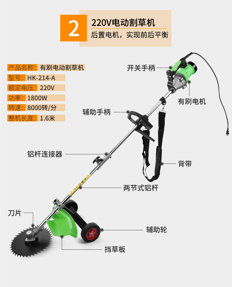 割草機 充電式電動割草機插電式打草坪機割灌除草鬆土輪子揹負充電48