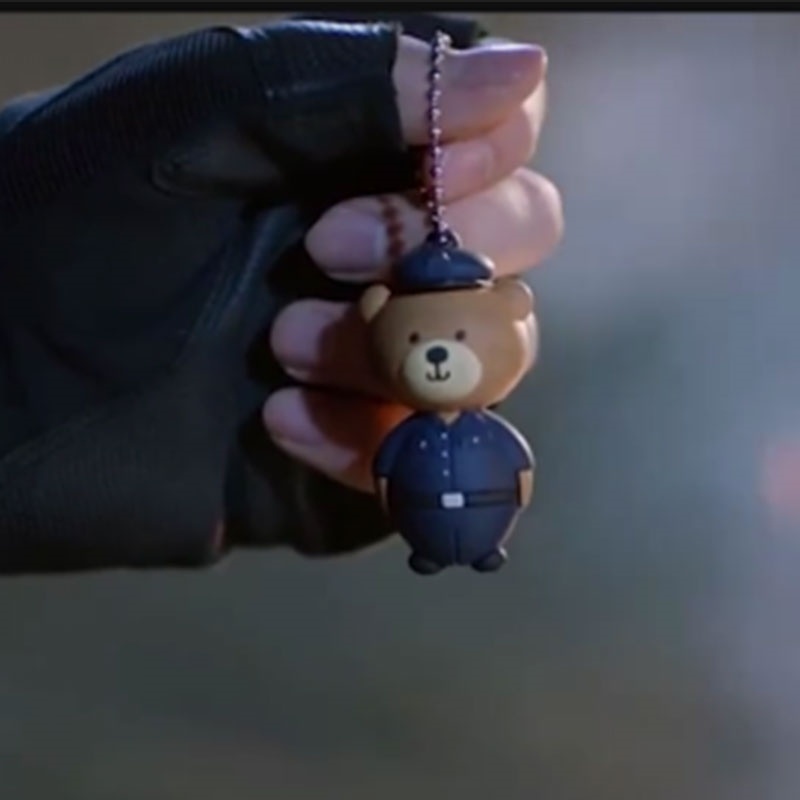 你是我的城池营垒白敬亭邢克垒同款小熊挂件挂坠钥匙保安制服公仔小熊