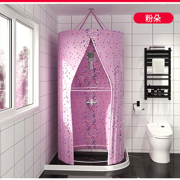 浴罩浴帘浴帐家用冬天成人宝宝洗澡罩保暖淋浴罩防水浴照加厚围帐富贵
