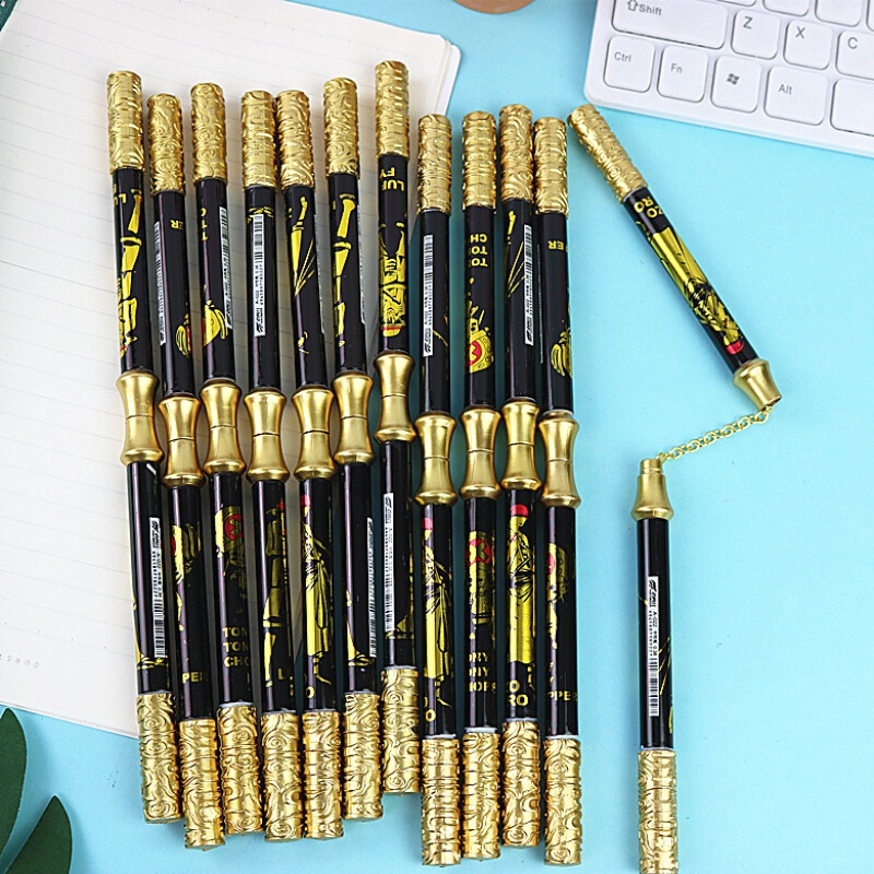 双节棍金箍棒笔创意中性笔金箍棒可变双截棍水性笔双头书写玩具笔个性