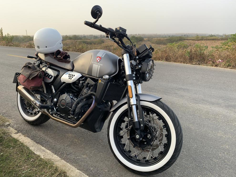 长江400改装配件复古白边轮胎夹片金吉拉300cm500cm300gv300gv300