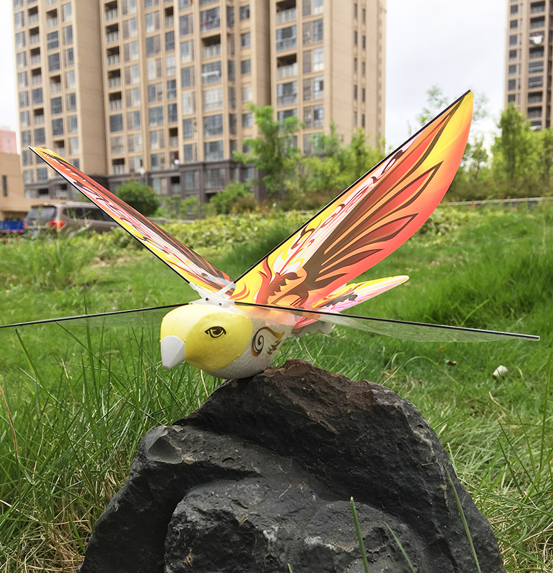 鸟仿真飞行器飞机充电儿童玩具会飞的鸽子女孩遥控机械飞鸟仿生蓝色鸟