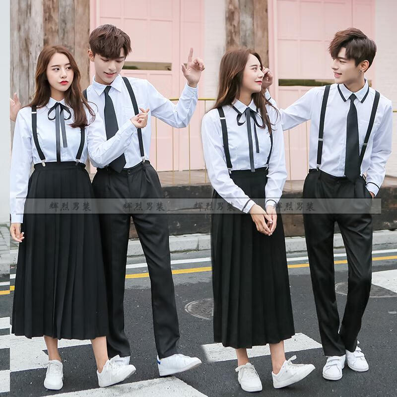 辉烈中学生合唱团演出服大合唱初中生毕业照班服男女诗歌朗诵比赛服装