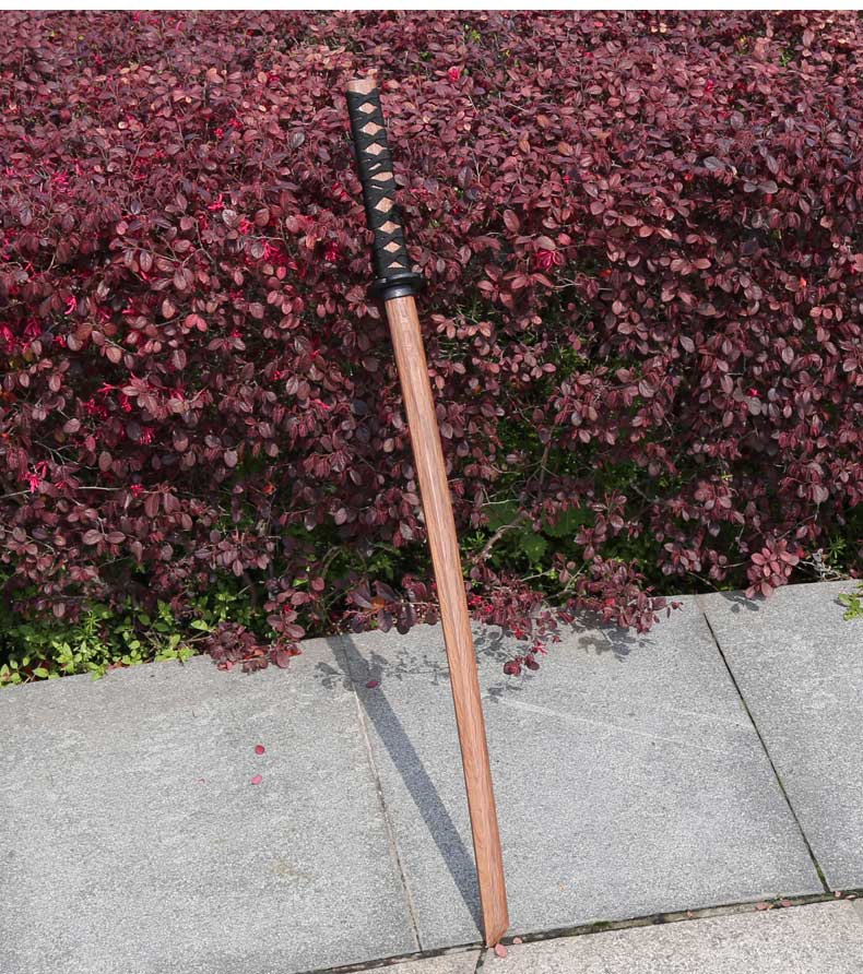 竹刀木刀剑道木刀练合气道木剑未开刃素振木刀架带