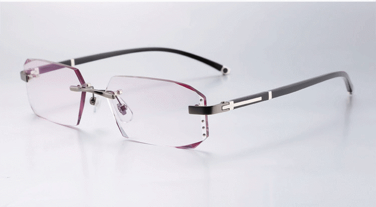 卡若登新品无边框近视镜无框眼镜男女成品75100150200250300400无色