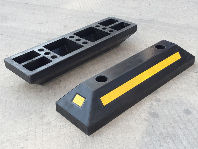 停车位倒车轮挡车器车库橡胶止退器限位器定位器橡塑停车桩阻车器 长