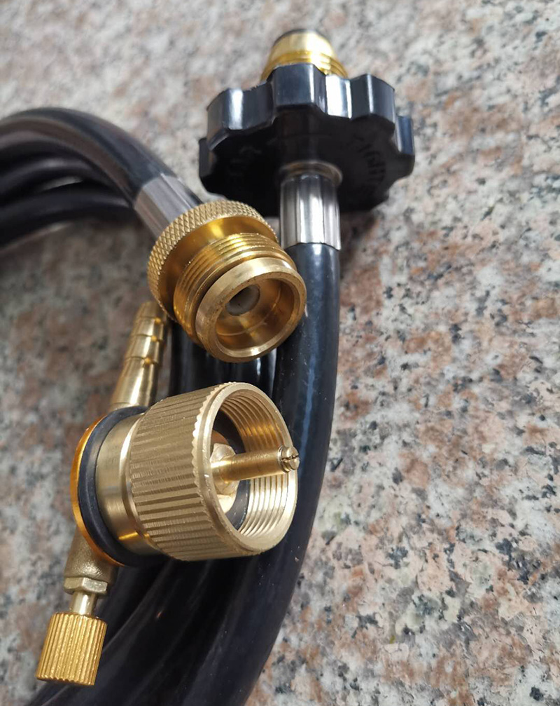 户外气炉头喷火枪扁气罐阀门转卡式丁烷液化气体开关转接头转换器气阀