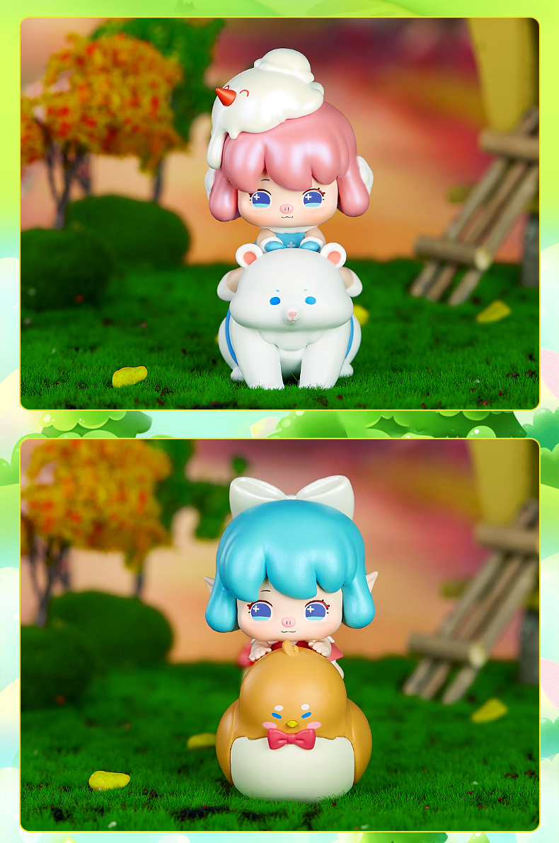 菲菲童话盲盒猪猪侠菲菲公主童话秘境盲盒潮玩二次元车载摆件可爱卡通