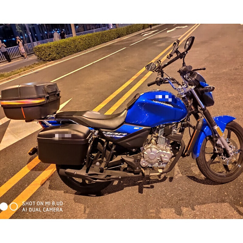 雅马哈天剑150z摩托车侧边箱特大号工具箱125尾箱后备箱a9加厚加宽