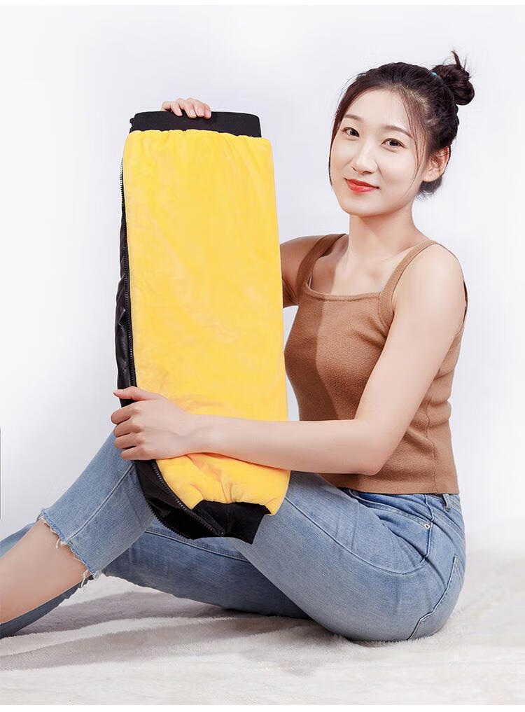 电热护腿套 冬季护膝保暖老寒腿骑车骑行加厚护腿长筒套女关节盖膝