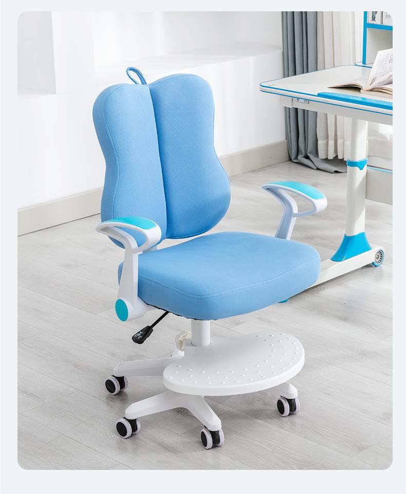 学生学习专用凳子护童儿童学习椅子升降靠背书·桌椅坐姿座椅 皮卡黄